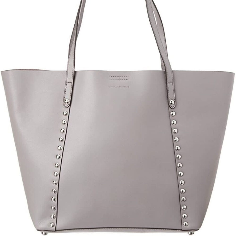 Rebecca Minkoff Blythe Tote Leather Gray NWT